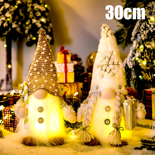30cm Glow-in-the-Dark Gnome Squad: The Faceless Elves Who Bring Holiday Cheer and Confusion!
