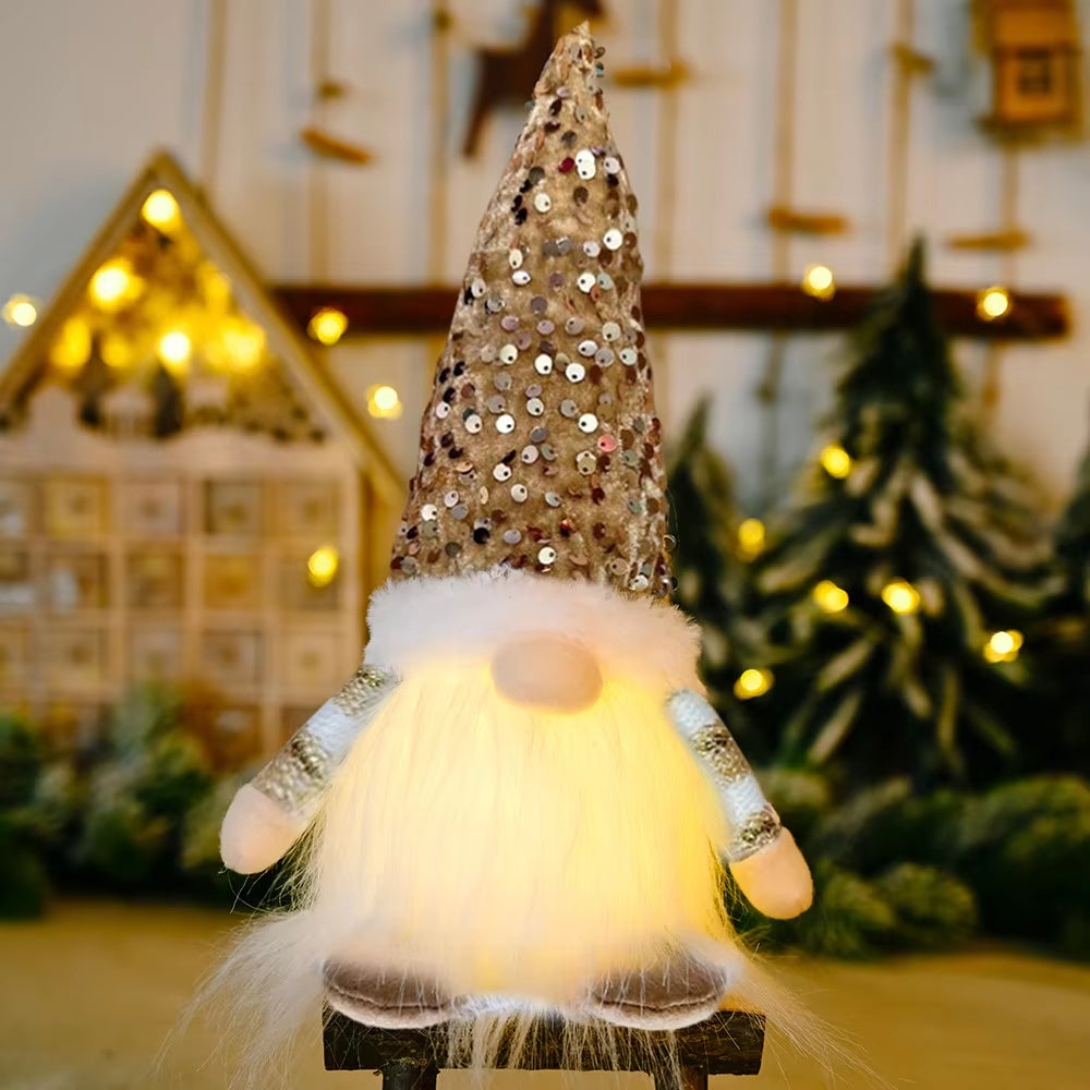 30cm Glow-in-the-Dark Gnome Squad: The Faceless Elves Who Bring Holiday Cheer and Confusion!