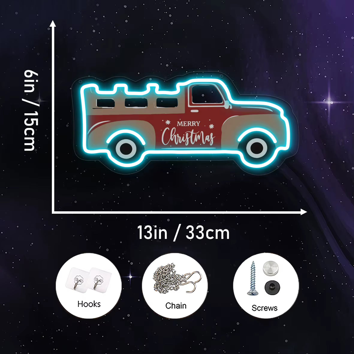 1PC Cool Car UV Neon Signs Light, LED Neon Sign, Valentines Decorations,New Years Decorations,Wedding Decorations
