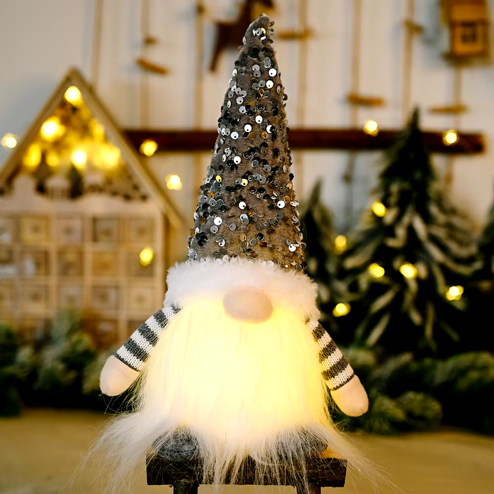 30cm Glow-in-the-Dark Gnome Squad: The Faceless Elves Who Bring Holiday Cheer and Confusion!