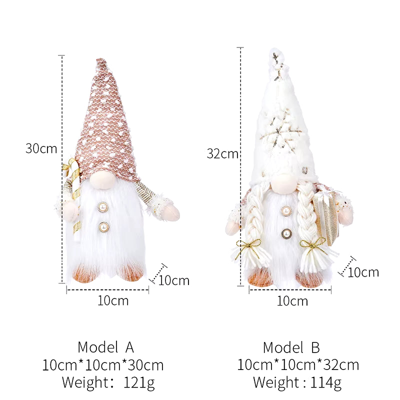 30cm Glow-in-the-Dark Gnome Squad: The Faceless Elves Who Bring Holiday Cheer and Confusion!