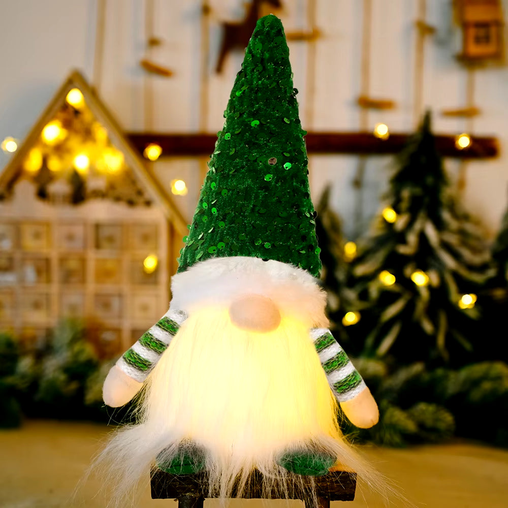 30cm Glow-in-the-Dark Gnome Squad: The Faceless Elves Who Bring Holiday Cheer and Confusion!