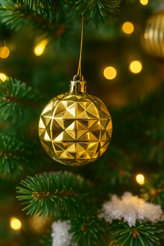 Elegant Gold & White Christmas Tree Decor