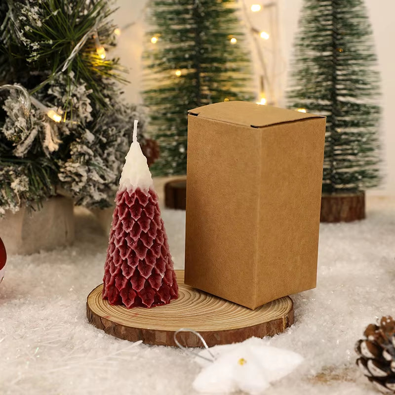 Christmas Tree Scented Candle Soy Wax Christmas Cedar Candle Atmosphere Decoration Event Holiday Gift
