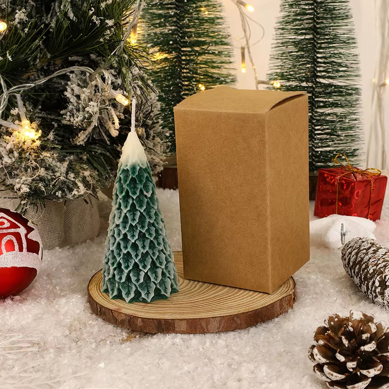 Christmas Tree Scented Candle Soy Wax Christmas Cedar Candle Atmosphere Decoration Event Holiday Gift