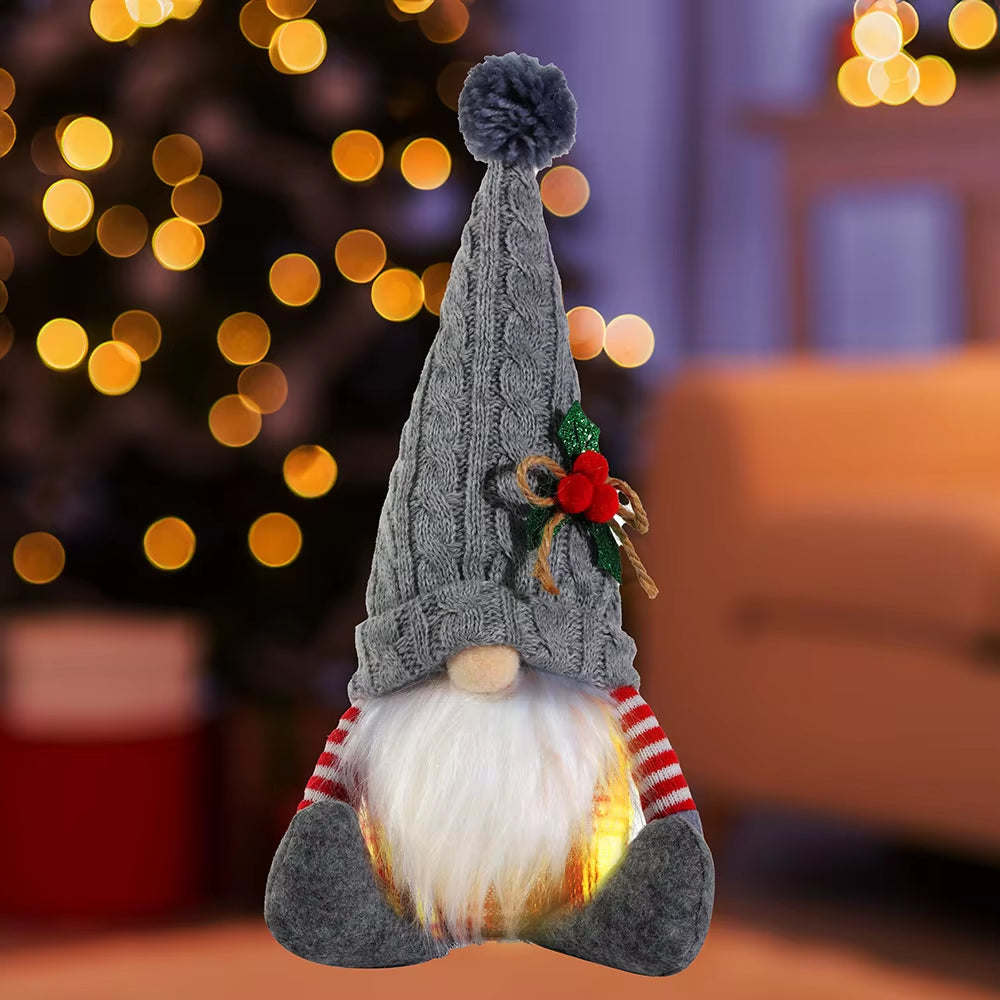 30cm Glow-in-the-Dark Gnome Squad: The Faceless Elves Who Bring Holiday Cheer and Confusion!