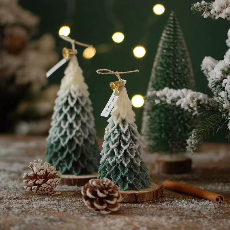 Christmas Tree Scented Candle Soy Wax Christmas Cedar Candle Atmosphere Decoration Event Holiday Gift